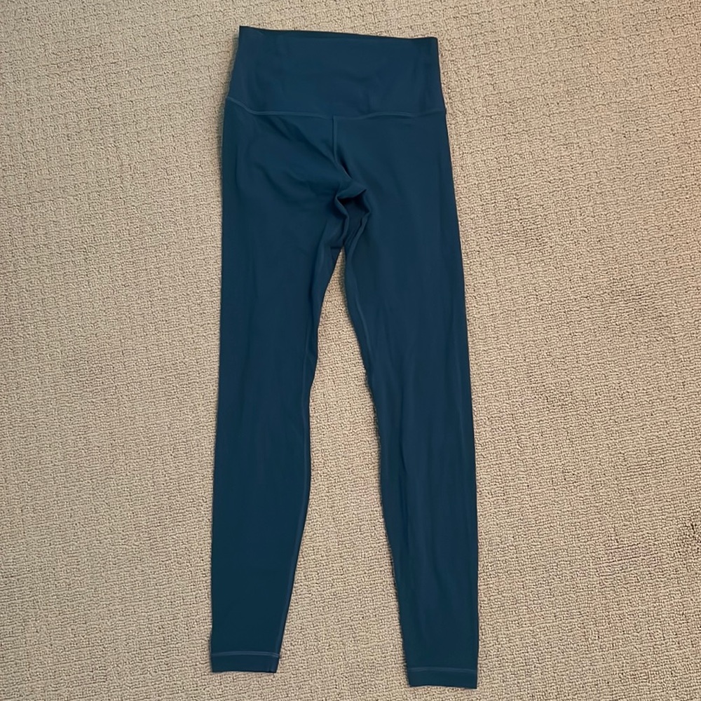 Lululemon Align High Rise Pant 25” Size 6- Turquoise/Blue
